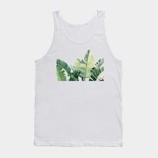 Watercolor tropical leaves Tank Top